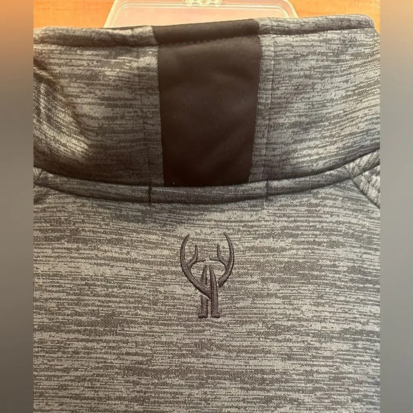 Huntworth Camo Heather Grey Half Zip Jacket. Mens Large - Picture 3 of 4